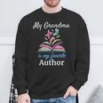 My Grandma Is My Favorite Author For Book Lovers Sweatshirt Gifts for Old Men