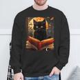 Halloween Cat Reading Books Spooky Cat Reader Teachers For Men Women Kids Sweatshirt Gifts for Old Men Halloween Cat Reading Books Spooky Cat Reader Teachers For Men Women Kids Sweatshirt Gifts for Old Men