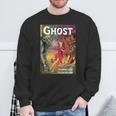Halloween Horror Vintage Ghost Comic Book Retro Cartoon Sweatshirt Gifts for Old Men