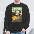Halloween Horror Vintage Witch Zombie Comic Book Retro Scary Sweatshirt Gifts for Old Men