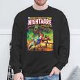 Halloween Monster Scary Vintage Horror Comic Book Sweatshirt Gifts for Old Men