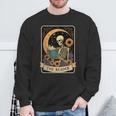 Halloween Tarot Card The Reader Skeleton Reading Books Sweatshirt Gifts for Old Men Halloween Tarot Card The Reader Skeleton Reading Books Sweatshirt Gifts for Old Men