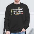 Halloween Teacher Love Books And Brains Teacher Halloween For Men Women Kids Sweatshirt Gifts for Old Men Halloween Teacher Love Books And Brains Teacher Halloween For Men Women Kids Sweatshirt Gifts for Old Men