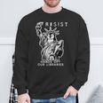 Hands Off Our Libraries Books Reading Penguin Resist Protest Sweatshirt Gifts for Old Men Hands Off Our Libraries Books Reading Penguin Resist Protest Sweatshirt Gifts for Old Men