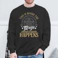 This Is Where Happens Magic Occult Mystic Book Sweatshirt Gifts for Old Men This Is Where Happens Magic Occult Mystic Book Sweatshirt Gifts for Old Men