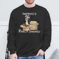 Happiness Is Books And Chocolate Sweatshirt Gifts for Old Men