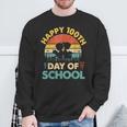 Happy 100th Day Of School Teacher Reading Book For Men Women Girls Kids Sweatshirt Gifts for Old Men
