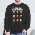 I Can Do Hard Things Children's Book Characters Sweatshirt Gifts for Old Men