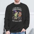 On My Way To Hoard Books And Cause Chaos Frog Sweatshirt Gifts for Old Men On My Way To Hoard Books And Cause Chaos Frog Sweatshirt Gifts for Old Men