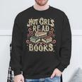 Hot Girls Read Books Reading Bookworm Sweatshirt Gifts for Old Men