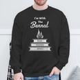 I'm With The Banned Read Banned Books Bookworm Sweatshirt Gifts for Old Men
