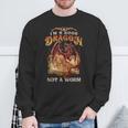I'm a Book Dragon Not a Worm Dragon Reading a Books Sweatshirt Gifts for Old Men