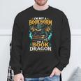 I'm Not A Bookworm I'm A Book Dragon Sweatshirt Gifts for Old Men I'm Not A Bookworm I'm A Book Dragon Sweatshirt Gifts for Old Men