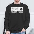 I'm A Simple Woman Wine Books & Dogs Reading Lover Sweatshirt Gifts for Old Men I'm A Simple Woman Wine Books & Dogs Reading Lover Sweatshirt Gifts for Old Men