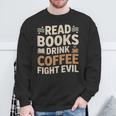 Introvert Reader Coffee Lover Book Shirt Sweatshirt Gifts for Old Men