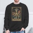 The Introvert Skeleton Tarot Card Coffee Book Lover Sweatshirt Gifts for Old Men