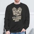 It’s Comic Reading Day Manga Cartoon Book Graphic Novel Sweatshirt Gifts for Old Men