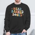 It's A Good Day To Read Banned Books Retro Literature Poet Sweatshirt Gifts for Old Men