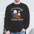 It's A Good Day To Read A Book Eagle Librarian Bookworm Sweatshirt Gifts for Old Men