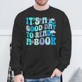 It's A Good Day To Read A Book Ocean Sweatshirt Gifts for Old Men