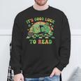It's Good Luck To Read St Patrick's Day Book Lucky Sweatshirt Gifts for Old Men