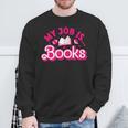 My Job Is Books Pink Retro Book Lovers Women Librarian Sweatshirt Gifts for Old Men