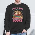 Just A Girl Who Loves Cats & Books Shirt Women Bookworm Sweatshirt Gifts for Old Men Just A Girl Who Loves Cats & Books Shirt Women Bookworm Sweatshirt Gifts for Old Men