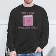 Just a Girl Who Loves Magic Spells Book Sweatshirt Gifts for Old Men Just a Girl Who Loves Magic Spells Book Sweatshirt Gifts for Old Men