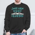 Just One More Chapter Book Lover Saying Sweatshirt Gifts for Old Men