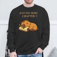 Just One More Chapter Capybara With Book Sweatshirt Gifts for Old Men