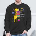Just One More Chapter Cute Giraffe Book Reading Nerd Sweatshirt Gifts for Old Men Just One More Chapter Cute Giraffe Book Reading Nerd Sweatshirt Gifts for Old Men