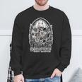 Just One More Chapter Gothic Skeleton Reading Occult Book Sweatshirt Gifts for Old Men