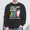 I Just Want To Read Books And Pet My Aussie Sweatshirt Gifts for Old Men I Just Want To Read Books And Pet My Aussie Sweatshirt Gifts for Old Men