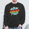 Kids Boys Damian Name Comic Book Superhero Sweatshirt Gifts for Old Men