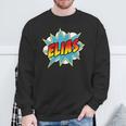 Kids Boys Elias Comic Book Superhero Name Sweatshirt Gifts for Old Men Kids Boys Elias Comic Book Superhero Name Sweatshirt Gifts for Old Men