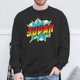 Kids Boys Judah Comic Book Superhero Name Sweatshirt Gifts for Old Men