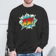 Kids Boys Kai Name Personalized Comic Book Superhero Sweatshirt Gifts for Old Men