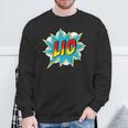 Kids Boys Lio Name Comic Book Superhero Sweatshirt Gifts for Old Men Kids Boys Lio Name Comic Book Superhero Sweatshirt Gifts for Old Men
