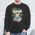Koala Bear Librarian Reading Books Koala Sweatshirt Gifts for Old Men