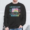 Legendary Librarian Established 1963 Library Book Birthday Sweatshirt Gifts for Old Men