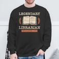 Legendary Librarian Established 1972 Library Book Birthday Sweatshirt Gifts for Old Men