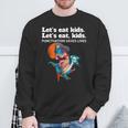 Let's Eat Kids Punctuation Saves Books Grammar Sweatshirt Gifts for Old Men