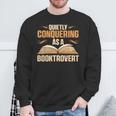 Librarian Book Reader Booktrovert Reading Sweatshirt Gifts for Old Men