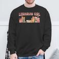 Librarian Girl Book Lover Reading Bookworm Librarian Sweatshirt Gifts for Old Men