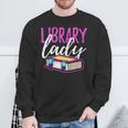 Librarian Library Reading Bookworm Books Sweatshirt Gifts for Old Men