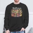This Librarian Is Retired 2026 Book Lover Retirement Reading Sweatshirt Gifts for Old Men
