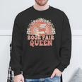 Library Book Fair Queen Vibe Groovy Retro School Reading Sweatshirt Gifts for Old Men