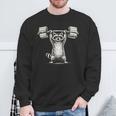 I Lift So I Can Carry More Books Raccoon Reader Workout Sweatshirt Gifts for Old Men