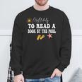 Most Likely To Read a Book By The Pool Sweatshirt Gifts for Old Men