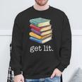 Get Lit Reading Book Sweatshirt Gifts for Old Men Get Lit Reading Book Sweatshirt Gifts for Old Men